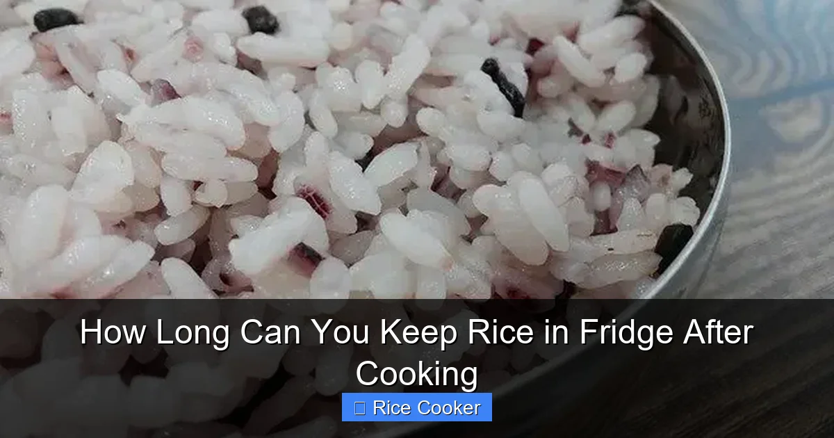 How Long Can You Keep Rice in Fridge After Cooking