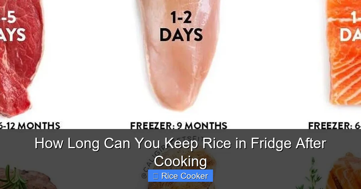 How Long Can You Keep Rice in Fridge After Cooking