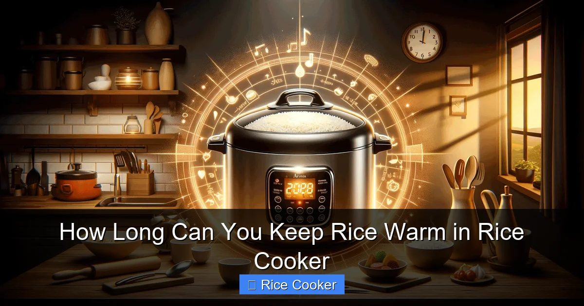 How Long Can You Keep Rice Warm in Rice Cooker