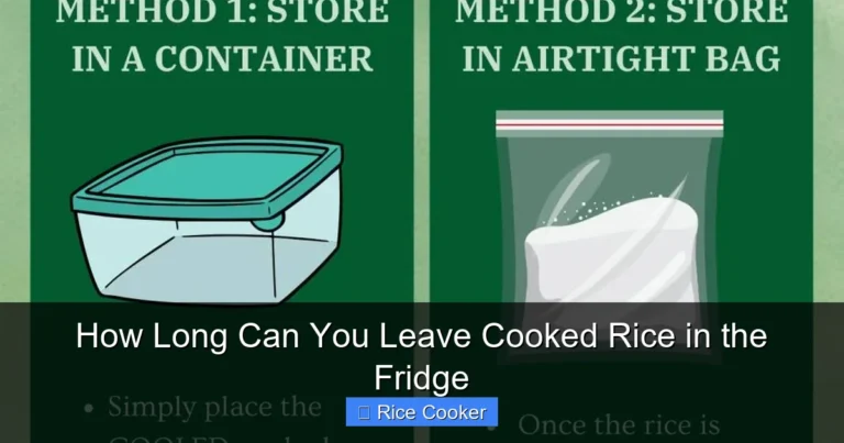 How Long Can You Leave Cooked Rice in the Fridge