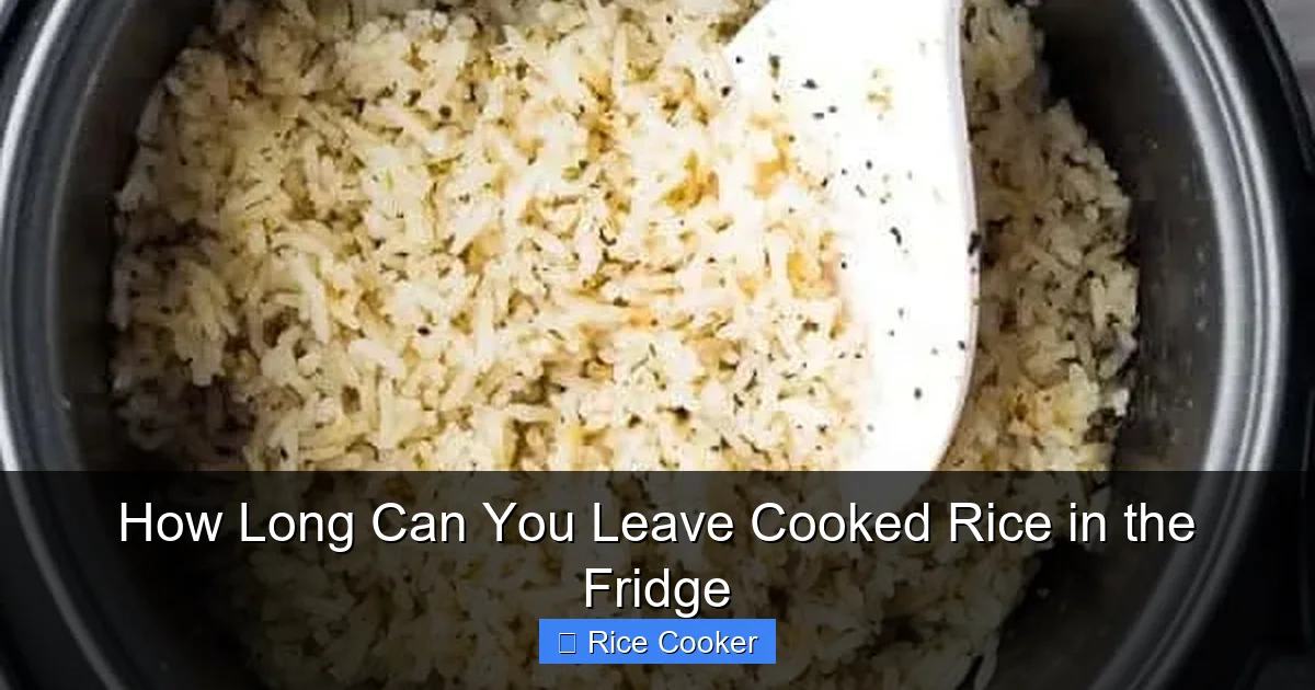 How Long Can You Leave Cooked Rice in the Fridge