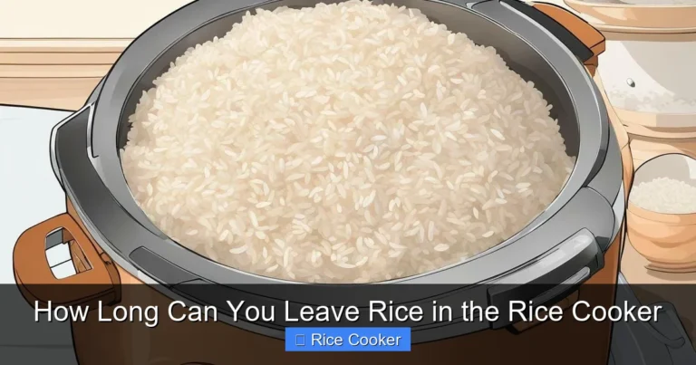 How Long Can You Leave Rice in the Rice Cooker