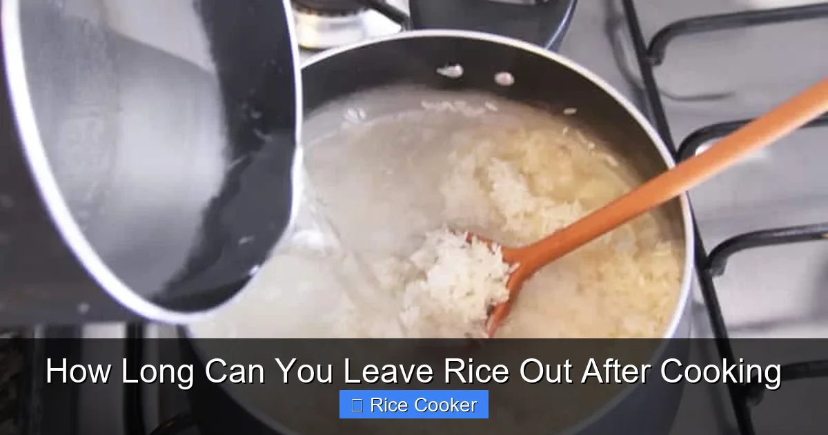 How Long Can You Leave Rice Out After Cooking