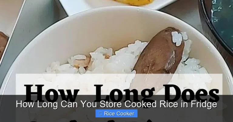 How Long Can You Store Cooked Rice in Fridge