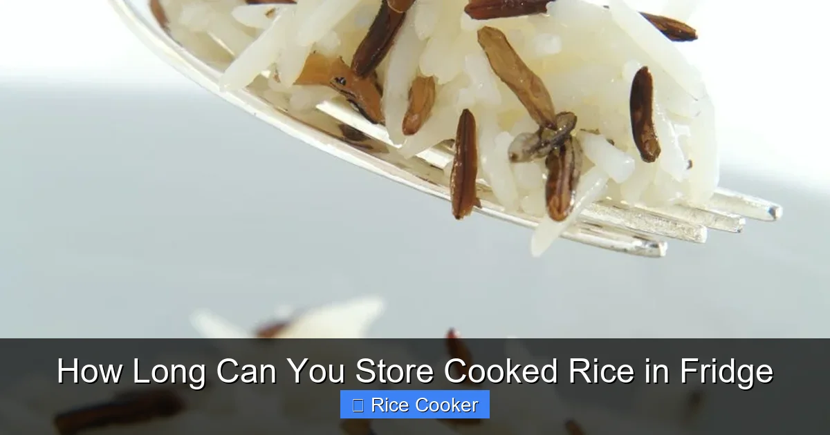 How Long Can You Store Cooked Rice in Fridge