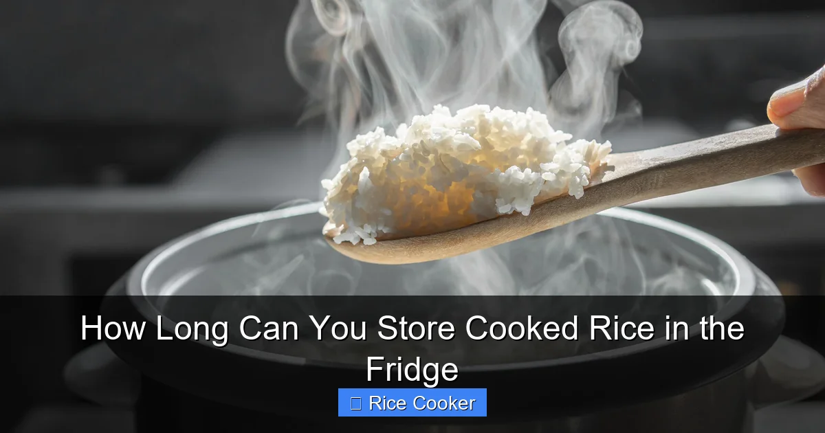 How Long Can You Store Cooked Rice in the Fridge