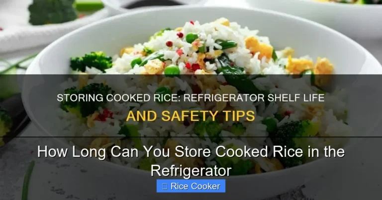 How Long Can You Store Cooked Rice in the Refrigerator