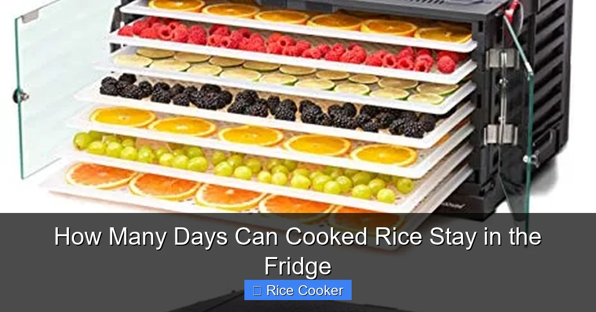 How Many Days Can Cooked Rice Stay in the Fridge