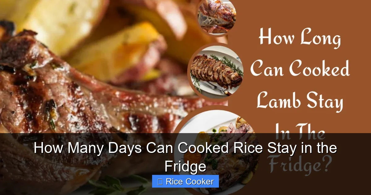 How Many Days Can Cooked Rice Stay in the Fridge