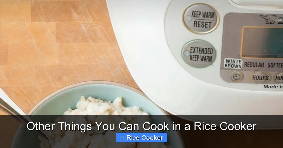 Other Things You Can Cook in a Rice Cooker
