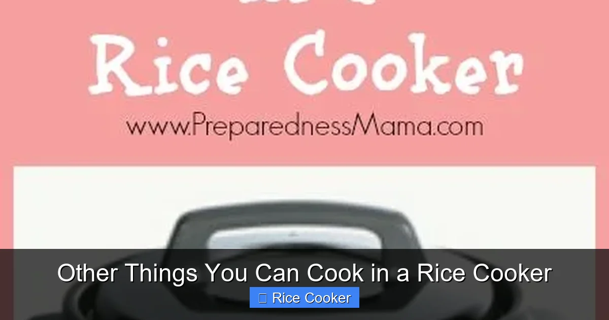 Other Things You Can Cook in a Rice Cooker