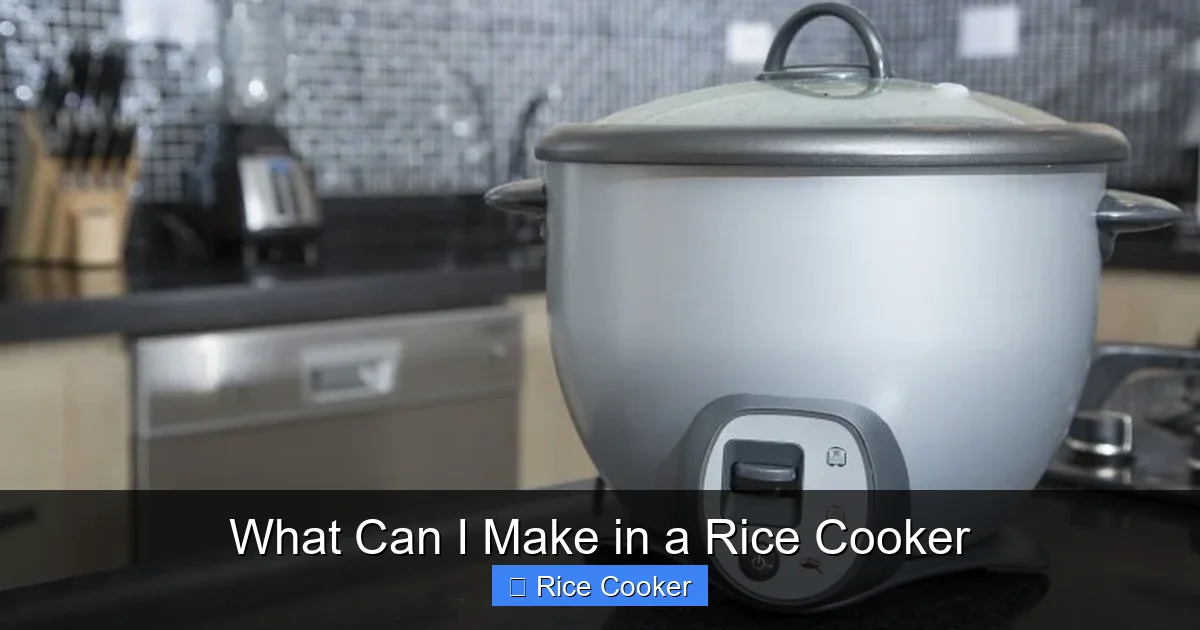 What Can I Make in a Rice Cooker