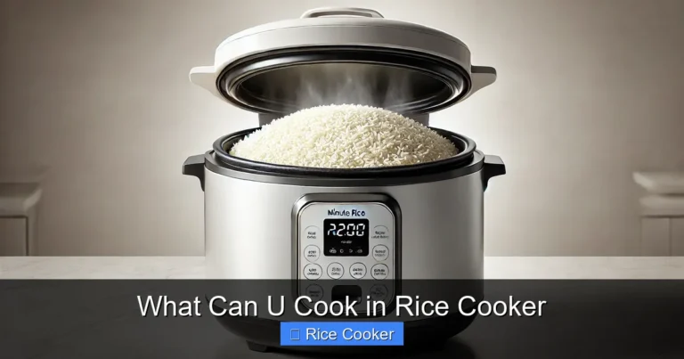 What Can U Cook in Rice Cooker