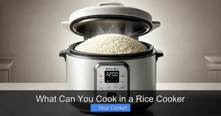 What Can You Cook in a Rice Cooker