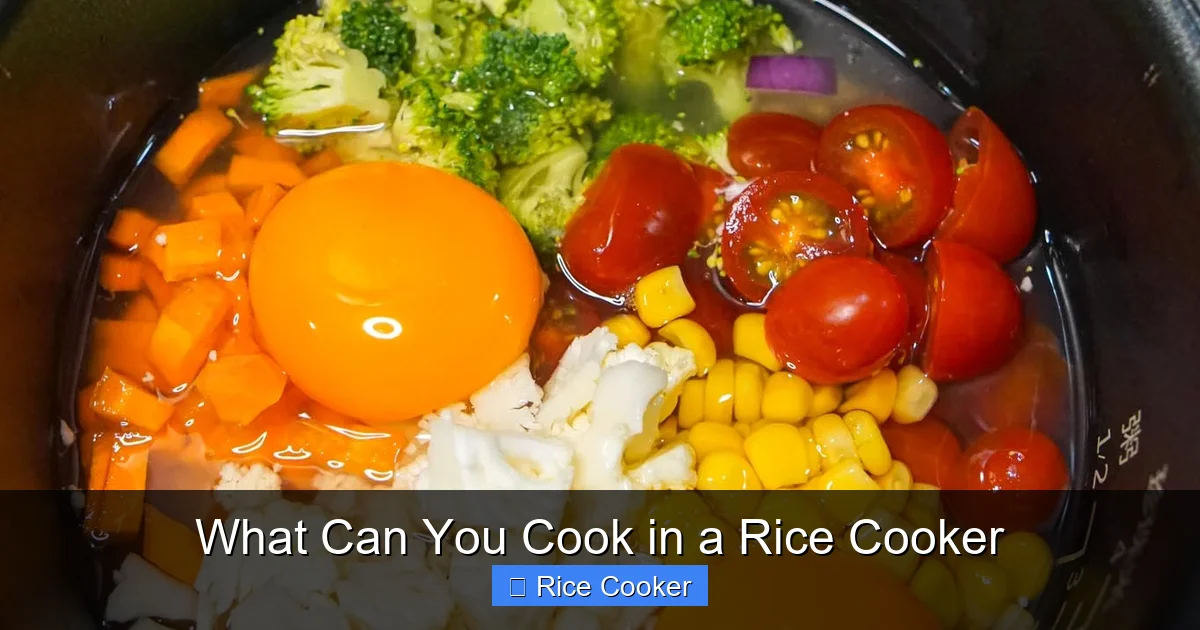 What Can You Cook in a Rice Cooker