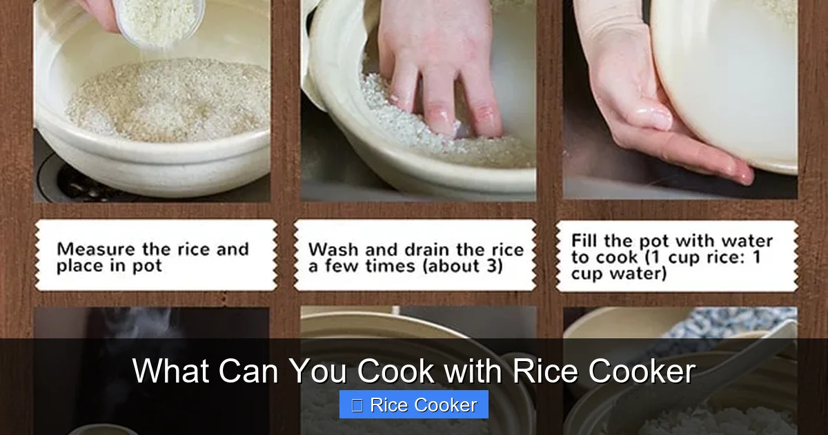 What Can You Cook with Rice Cooker