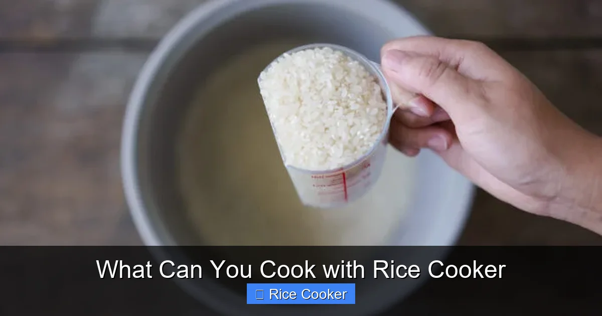 What Can You Cook with Rice Cooker