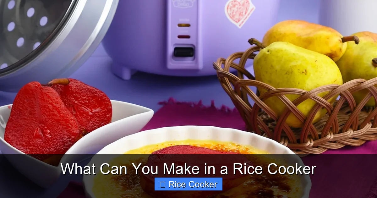What Can You Make in a Rice Cooker