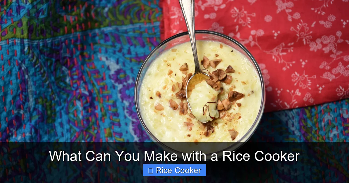 What Can You Make with a Rice Cooker