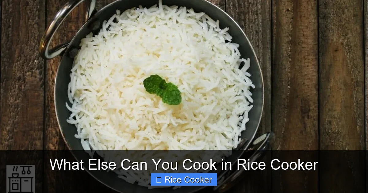 What Else Can You Cook in Rice Cooker