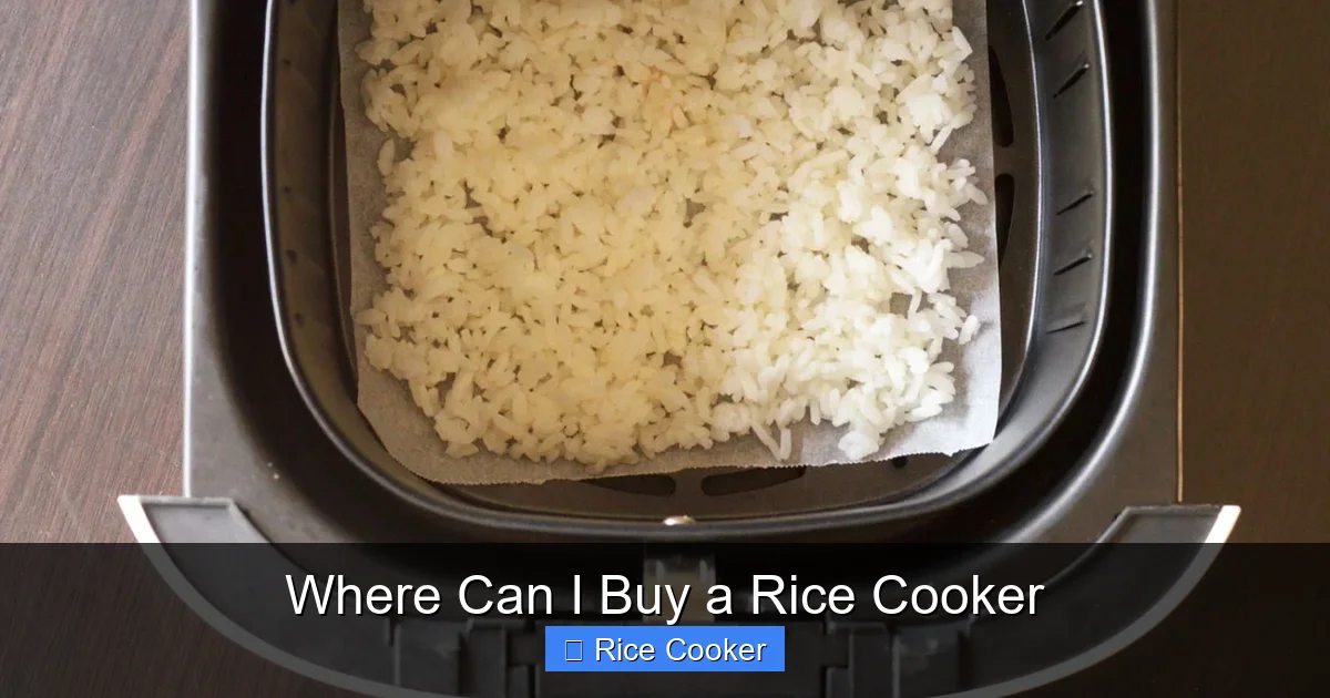 Where Can I Buy a Rice Cooker