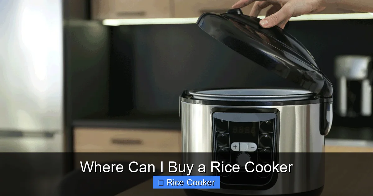 Where Can I Buy a Rice Cooker